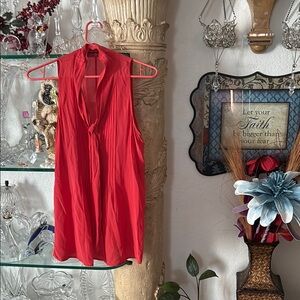 Red Sleeveless Women's Top
